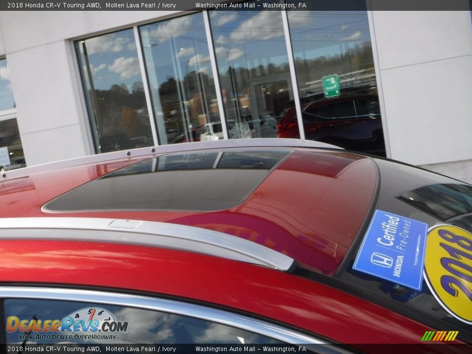 2018 Honda CR-V Touring AWD Molten Lava Pearl / Ivory Photo #4
