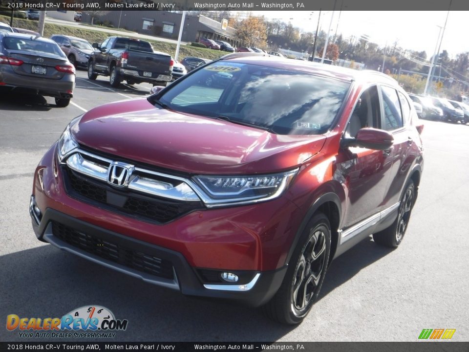 2018 Honda CR-V Touring AWD Molten Lava Pearl / Ivory Photo #5