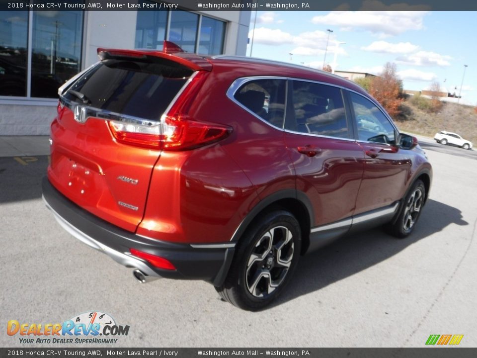 2018 Honda CR-V Touring AWD Molten Lava Pearl / Ivory Photo #9