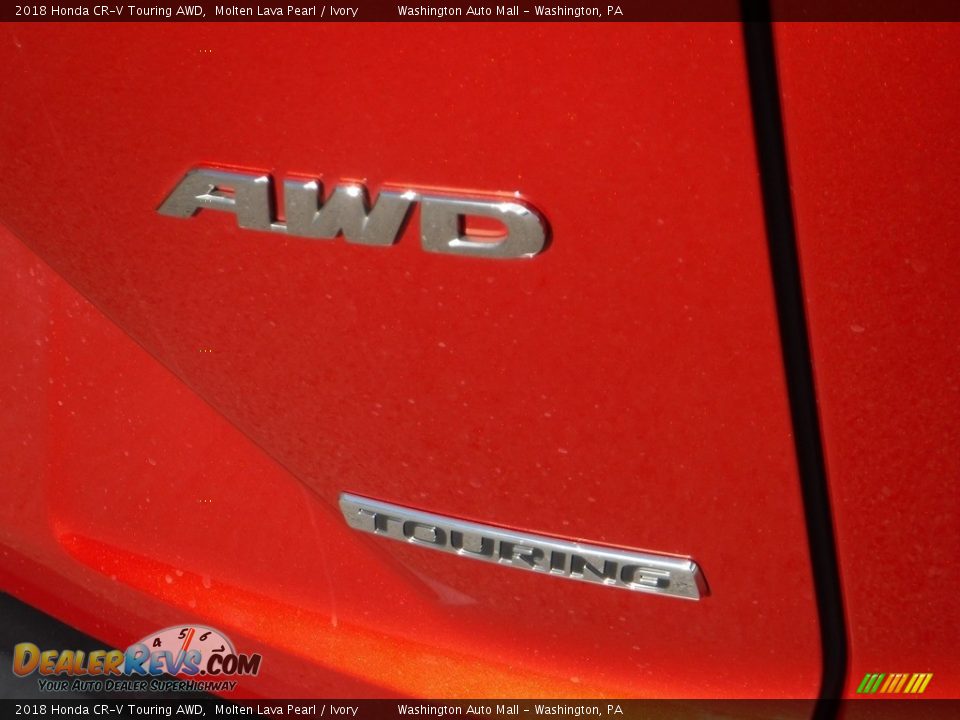 2018 Honda CR-V Touring AWD Molten Lava Pearl / Ivory Photo #10