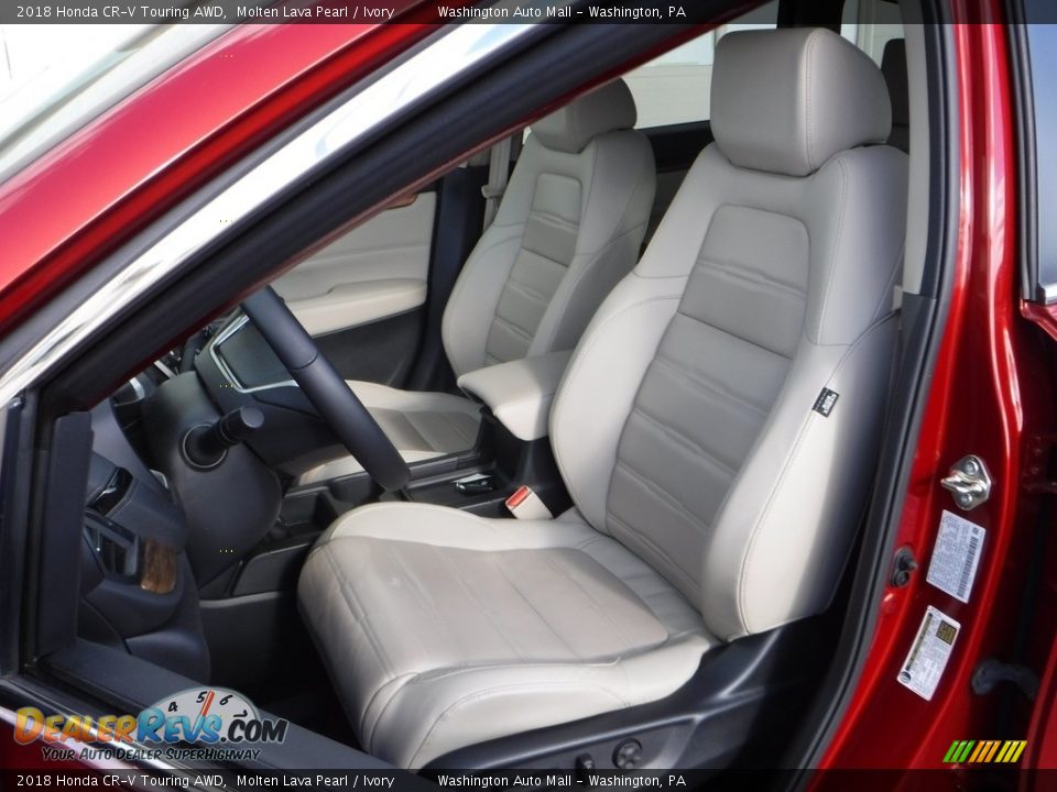2018 Honda CR-V Touring AWD Molten Lava Pearl / Ivory Photo #13