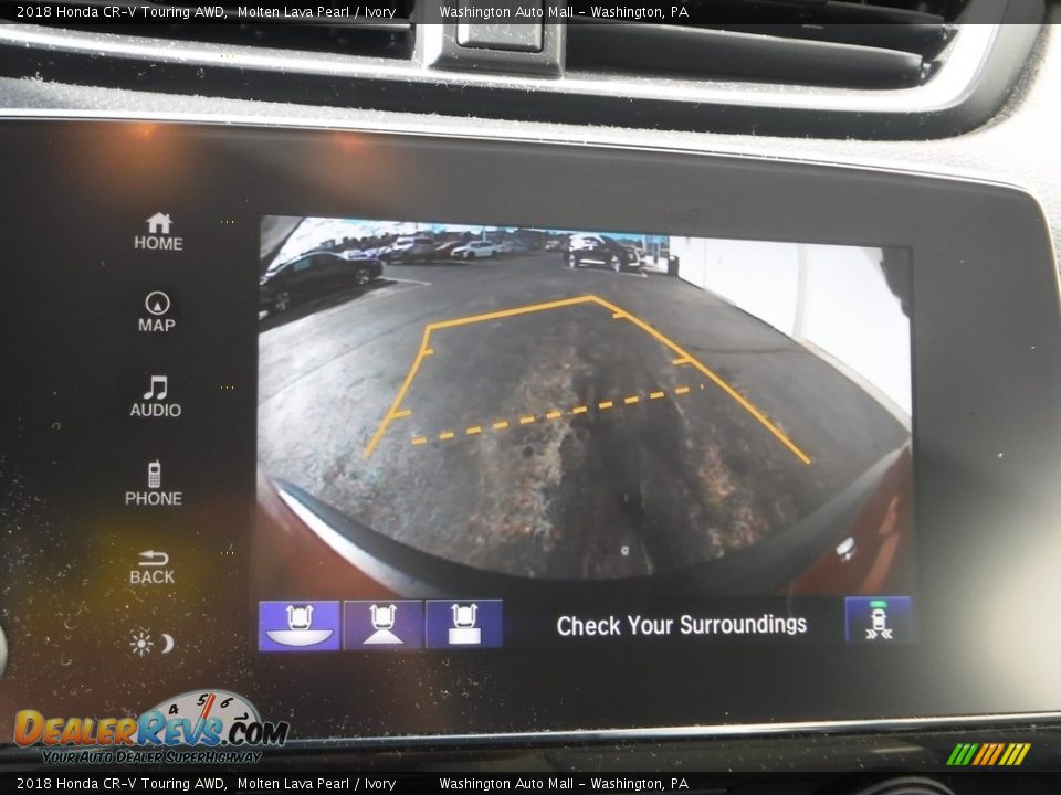 2018 Honda CR-V Touring AWD Molten Lava Pearl / Ivory Photo #19