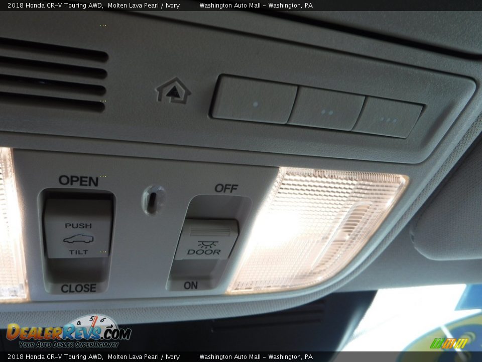 2018 Honda CR-V Touring AWD Molten Lava Pearl / Ivory Photo #23