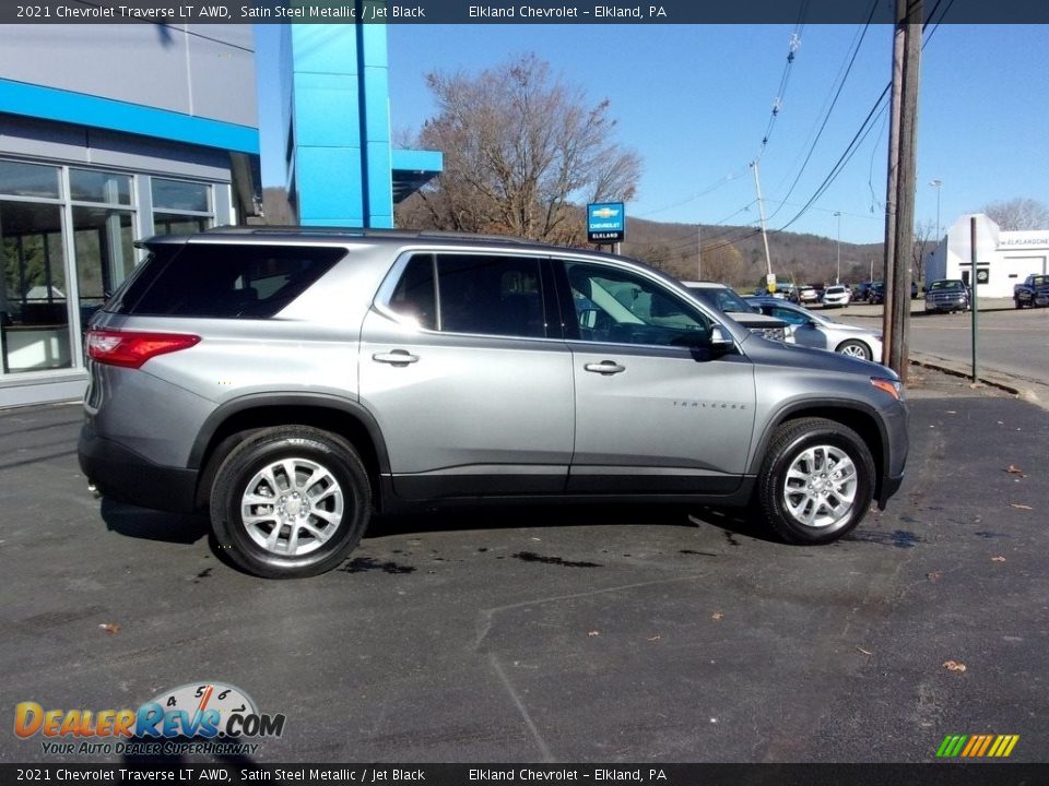 2021 Chevrolet Traverse LT AWD Satin Steel Metallic / Jet Black Photo #2