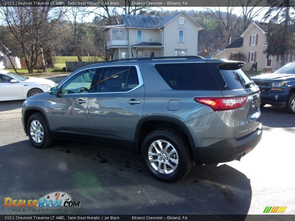 2021 Chevrolet Traverse LT AWD Satin Steel Metallic / Jet Black Photo #5