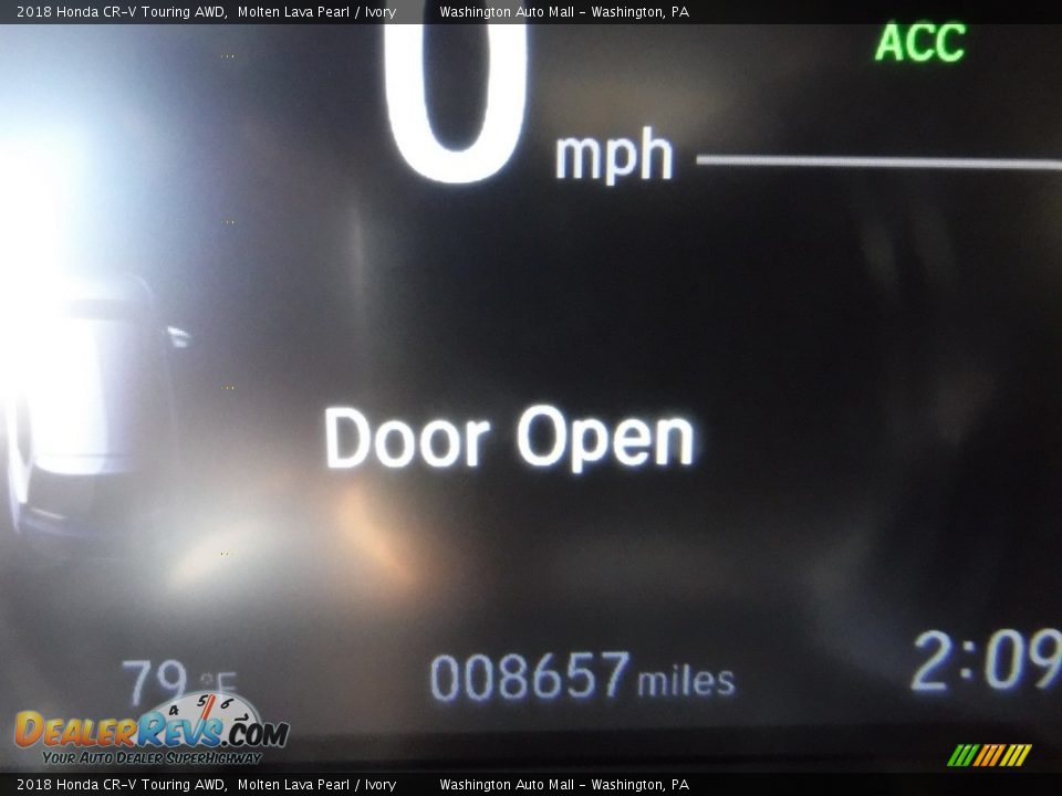 2018 Honda CR-V Touring AWD Molten Lava Pearl / Ivory Photo #30