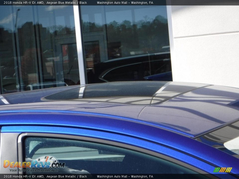 2018 Honda HR-V EX AWD Aegean Blue Metallic / Black Photo #4