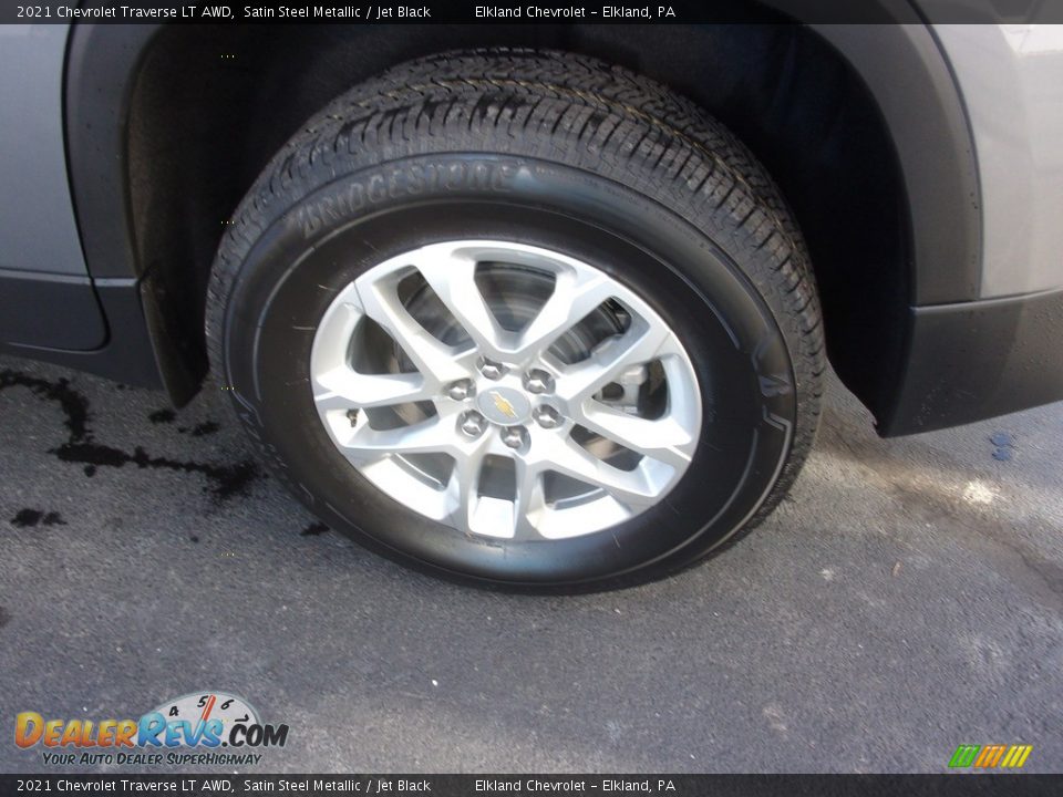 2021 Chevrolet Traverse LT AWD Satin Steel Metallic / Jet Black Photo #11