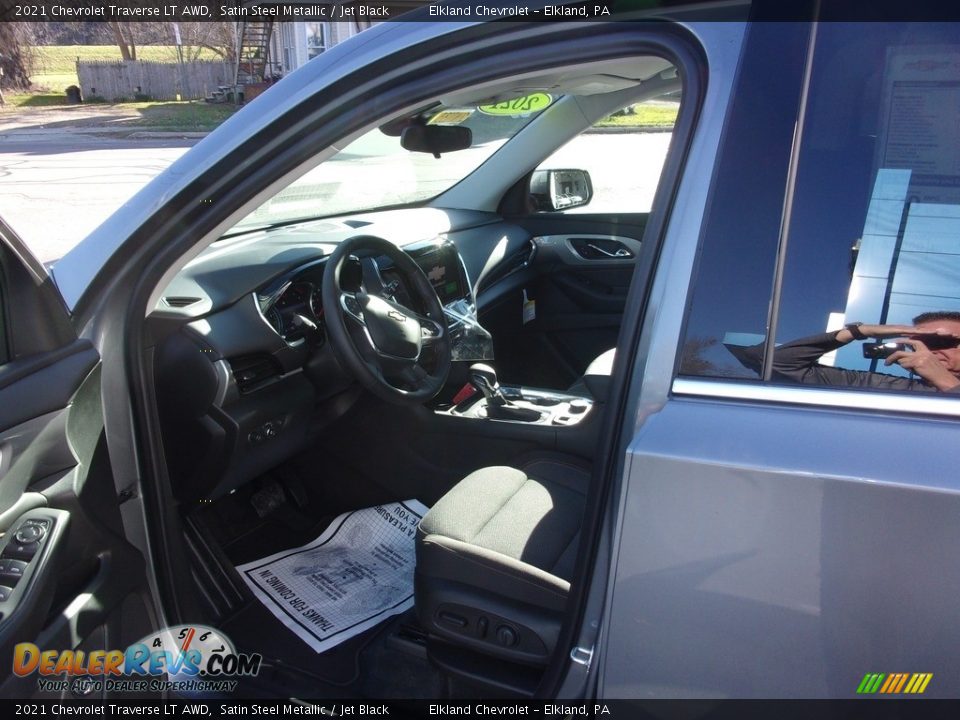 2021 Chevrolet Traverse LT AWD Satin Steel Metallic / Jet Black Photo #12
