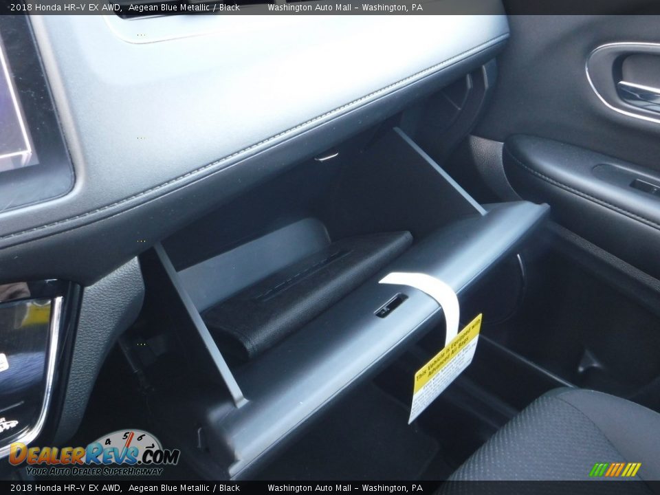 2018 Honda HR-V EX AWD Aegean Blue Metallic / Black Photo #12