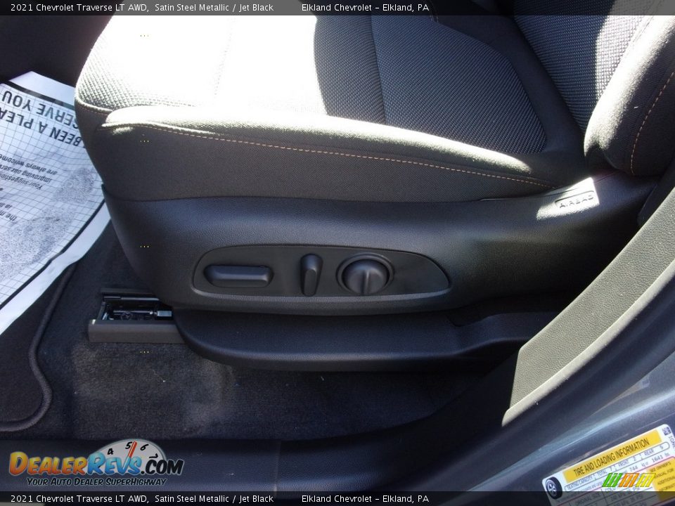 2021 Chevrolet Traverse LT AWD Satin Steel Metallic / Jet Black Photo #16