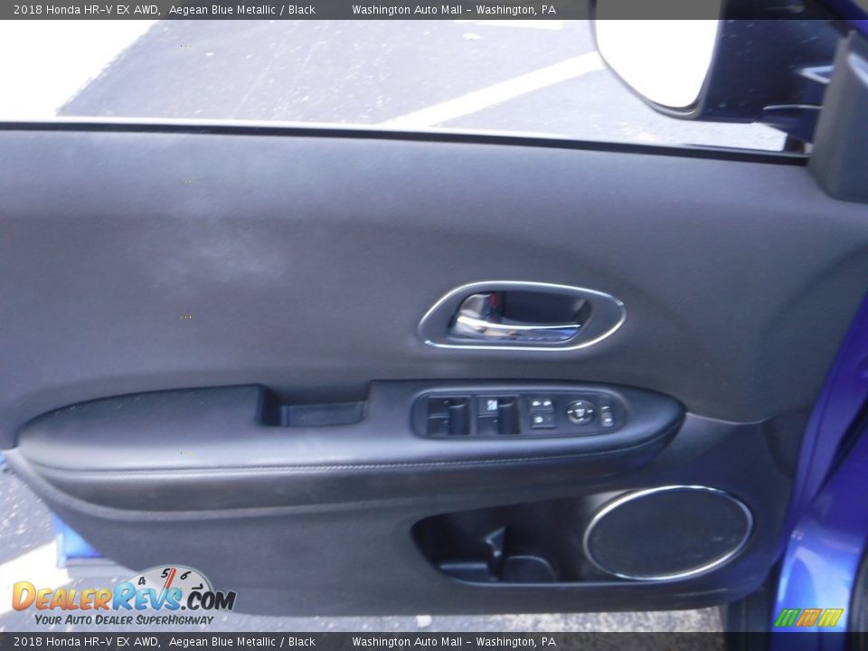 2018 Honda HR-V EX AWD Aegean Blue Metallic / Black Photo #13