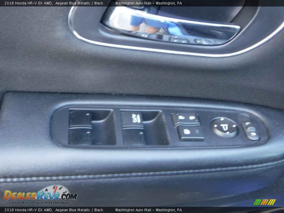 2018 Honda HR-V EX AWD Aegean Blue Metallic / Black Photo #14