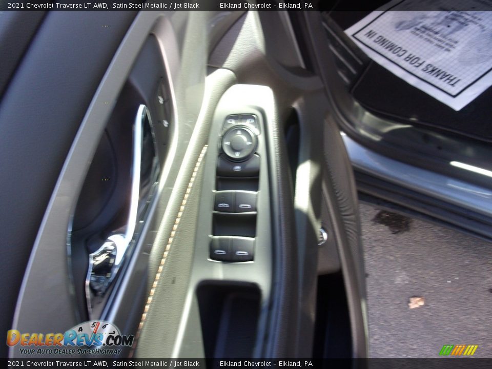 2021 Chevrolet Traverse LT AWD Satin Steel Metallic / Jet Black Photo #17