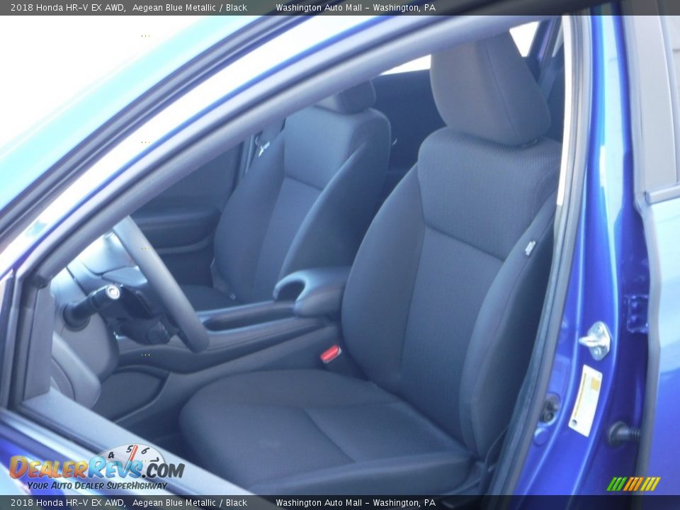 2018 Honda HR-V EX AWD Aegean Blue Metallic / Black Photo #17