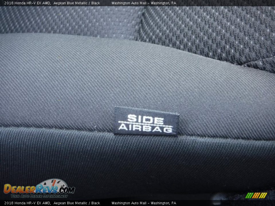 2018 Honda HR-V EX AWD Aegean Blue Metallic / Black Photo #18