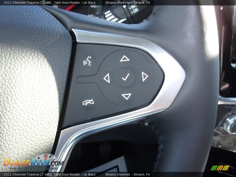 2021 Chevrolet Traverse LT AWD Satin Steel Metallic / Jet Black Photo #21