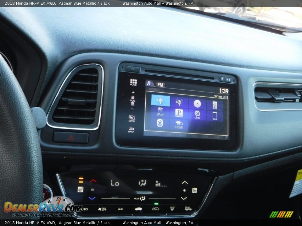 2018 Honda HR-V EX AWD Aegean Blue Metallic / Black Photo #21