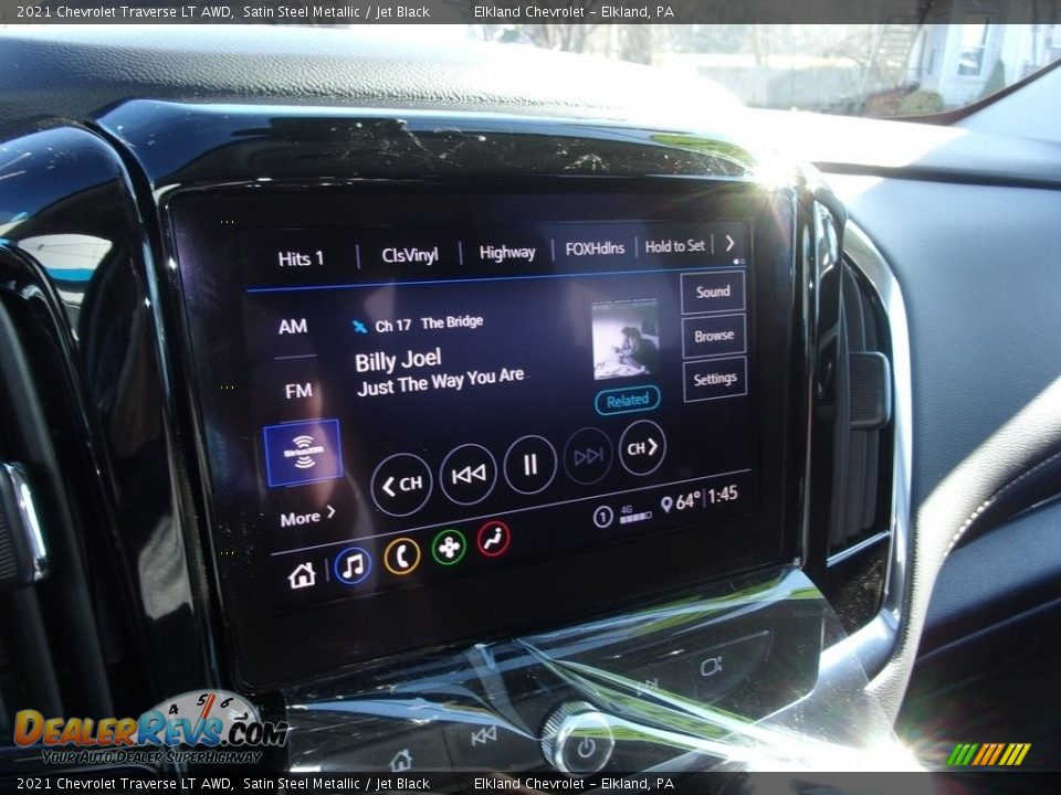 2021 Chevrolet Traverse LT AWD Satin Steel Metallic / Jet Black Photo #25