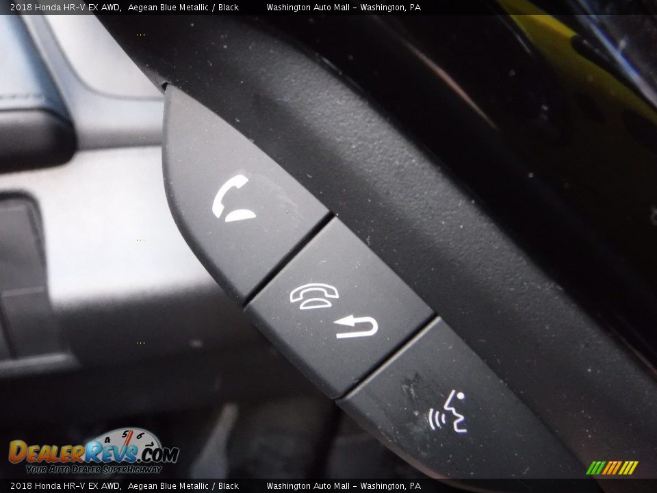 2018 Honda HR-V EX AWD Aegean Blue Metallic / Black Photo #24