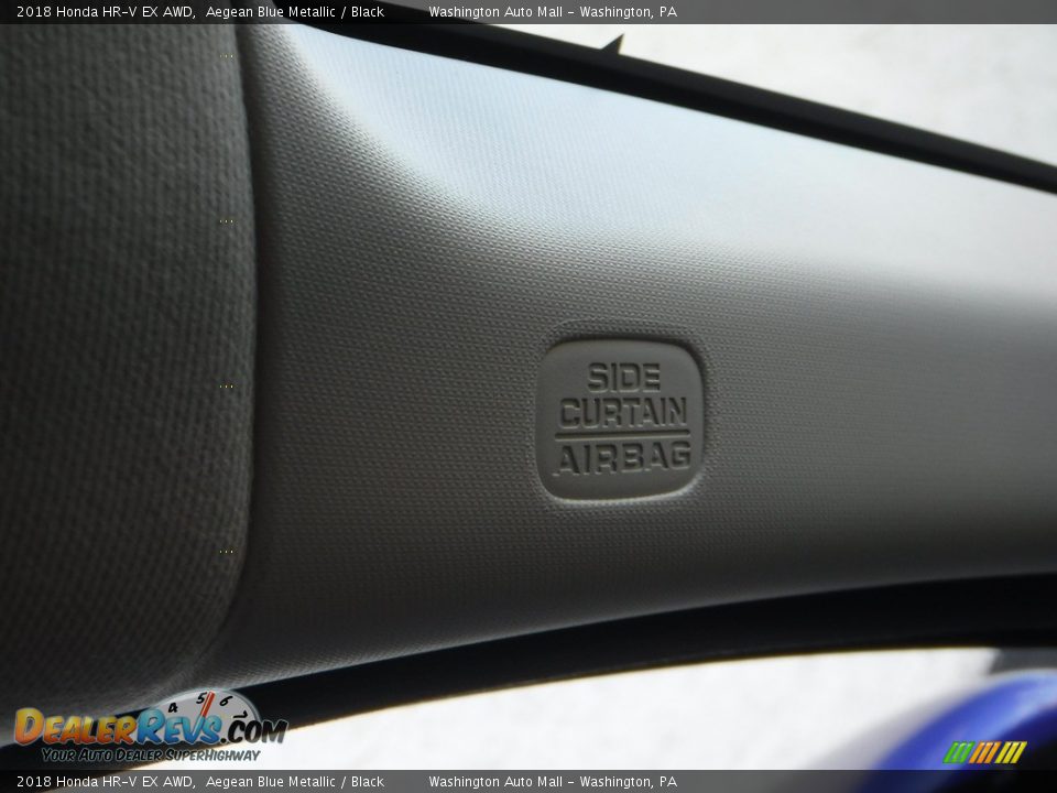 2018 Honda HR-V EX AWD Aegean Blue Metallic / Black Photo #25