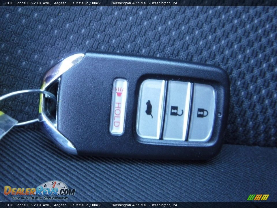 2018 Honda HR-V EX AWD Aegean Blue Metallic / Black Photo #27