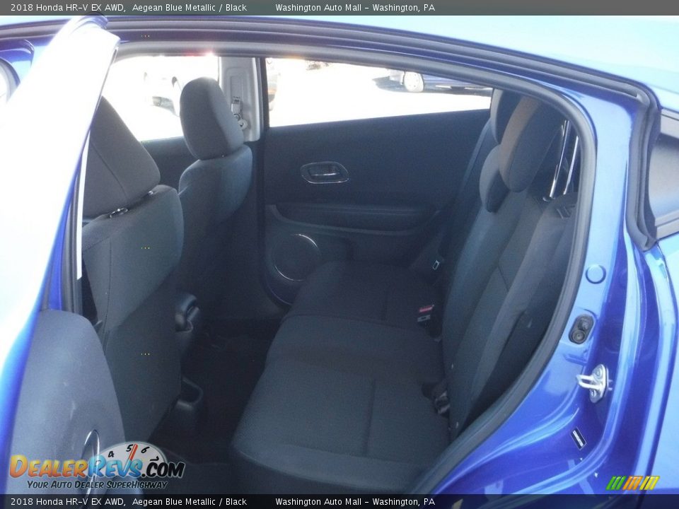 2018 Honda HR-V EX AWD Aegean Blue Metallic / Black Photo #28
