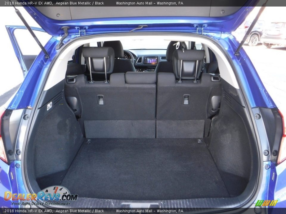 2018 Honda HR-V EX AWD Aegean Blue Metallic / Black Photo #29