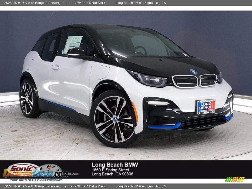 2020 BMW i3 S with Range Extender Capparis White / Deka Dark Photo #1