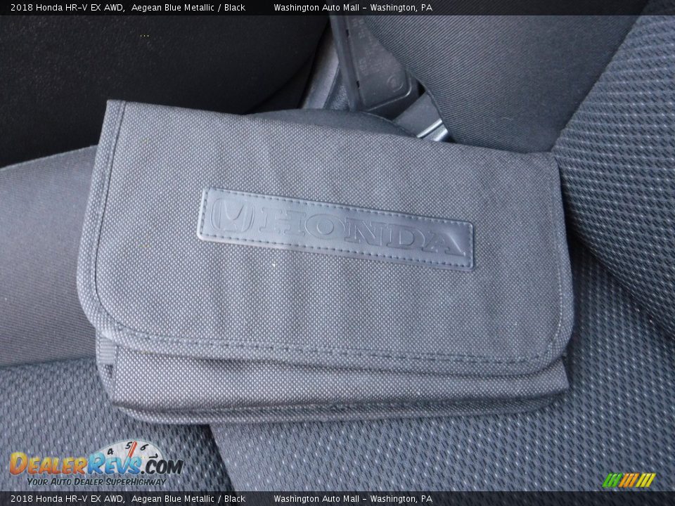 2018 Honda HR-V EX AWD Aegean Blue Metallic / Black Photo #30
