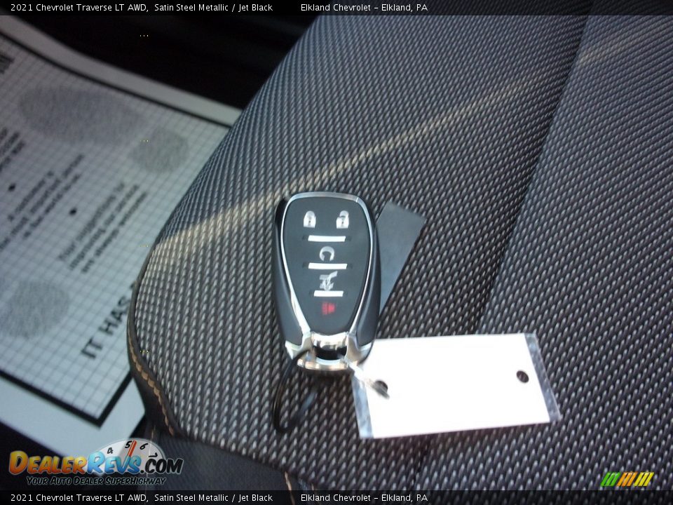2021 Chevrolet Traverse LT AWD Satin Steel Metallic / Jet Black Photo #33