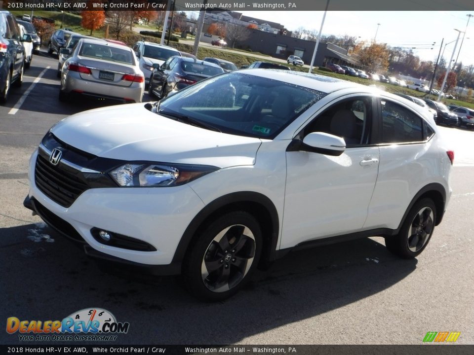 2018 Honda HR-V EX AWD White Orchid Pearl / Gray Photo #6