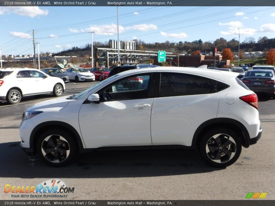 2018 Honda HR-V EX AWD White Orchid Pearl / Gray Photo #7