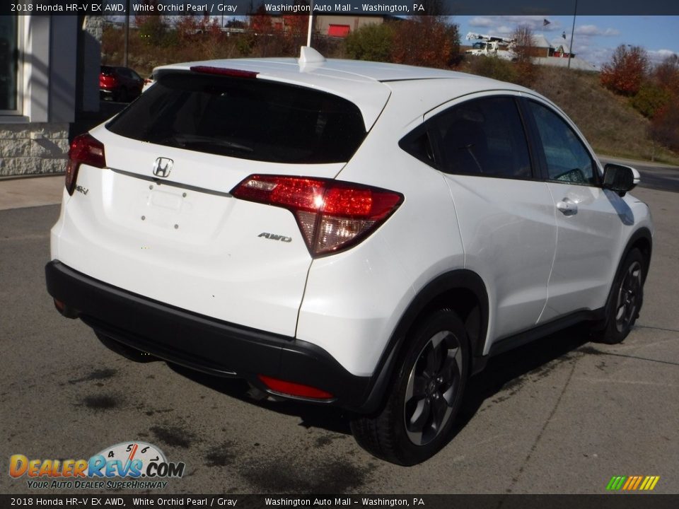 2018 Honda HR-V EX AWD White Orchid Pearl / Gray Photo #9