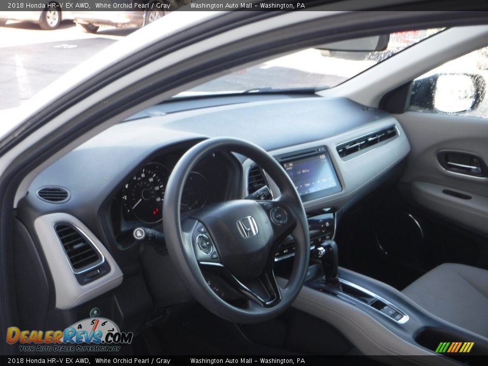 2018 Honda HR-V EX AWD White Orchid Pearl / Gray Photo #13