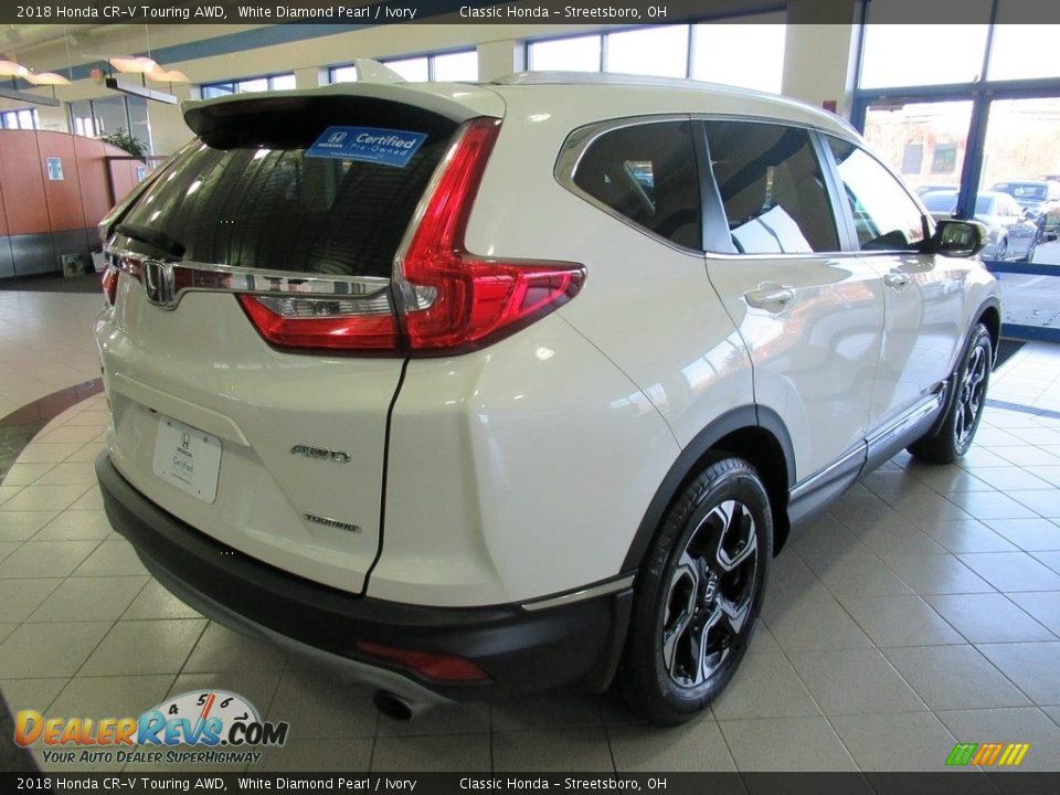 2018 Honda CR-V Touring AWD White Diamond Pearl / Ivory Photo #7