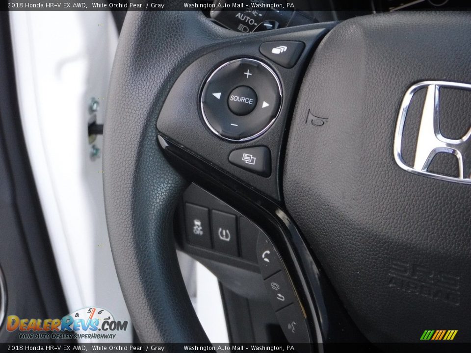 2018 Honda HR-V EX AWD White Orchid Pearl / Gray Photo #21