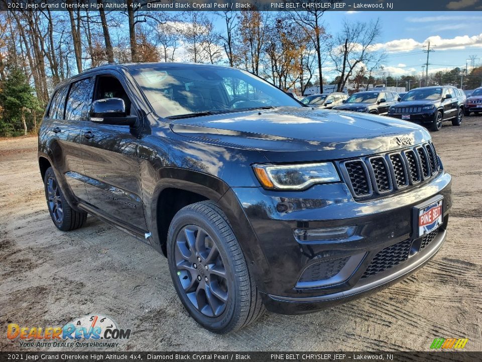 2021 Jeep Grand Cherokee High Altitude 4x4 Diamond Black Crystal Pearl / Black Photo #1