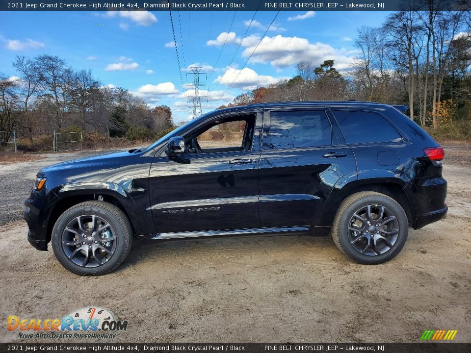 2021 Jeep Grand Cherokee High Altitude 4x4 Diamond Black Crystal Pearl / Black Photo #4