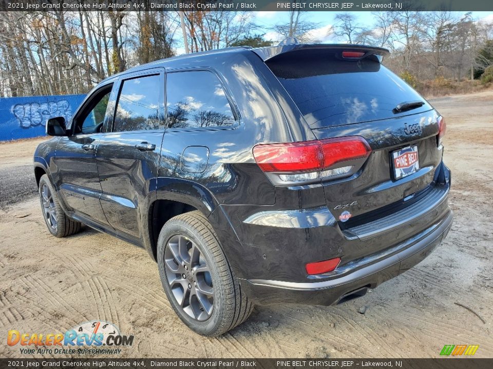 2021 Jeep Grand Cherokee High Altitude 4x4 Diamond Black Crystal Pearl / Black Photo #6