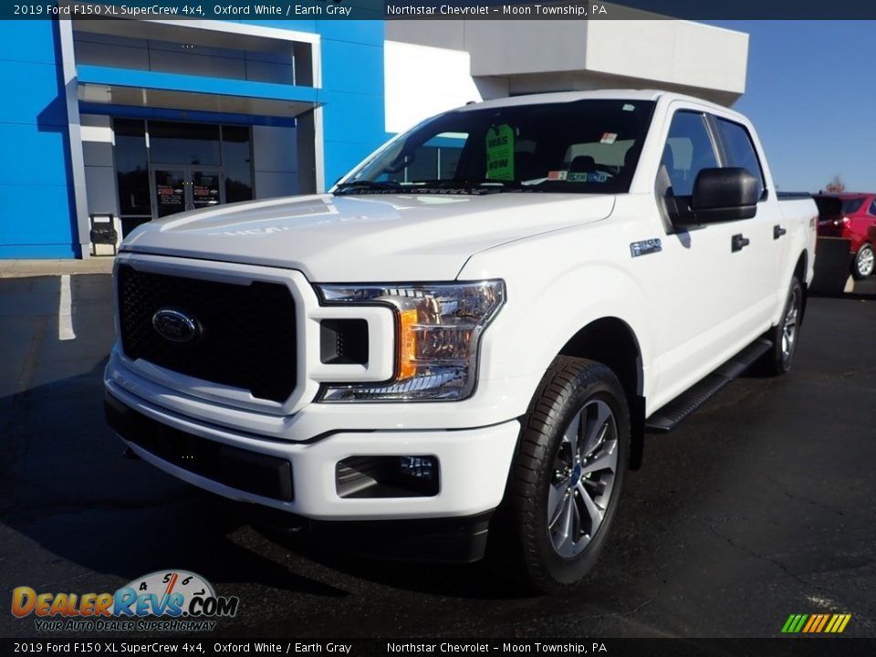 2019 Ford F150 XL SuperCrew 4x4 Oxford White / Earth Gray Photo #2