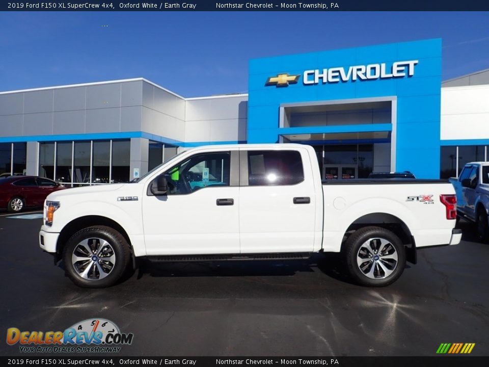 2019 Ford F150 XL SuperCrew 4x4 Oxford White / Earth Gray Photo #3