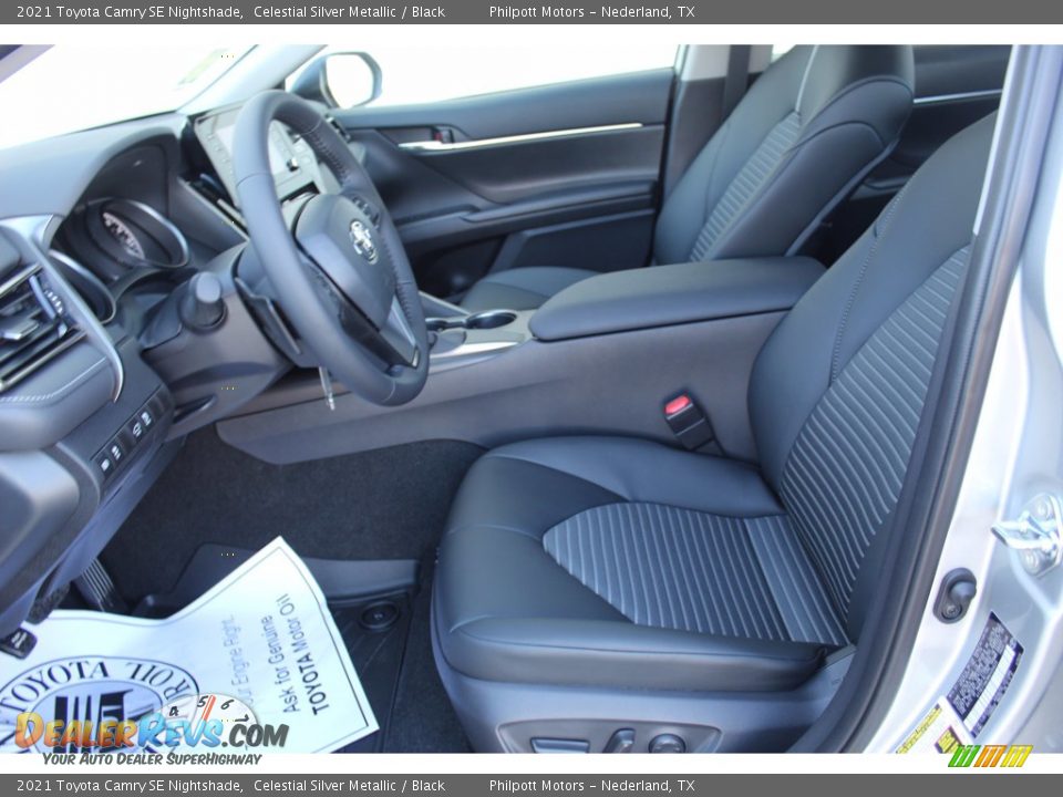 2021 Toyota Camry SE Nightshade Celestial Silver Metallic / Black Photo #10