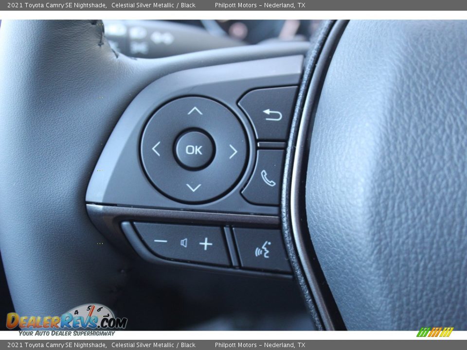 2021 Toyota Camry SE Nightshade Celestial Silver Metallic / Black Photo #11