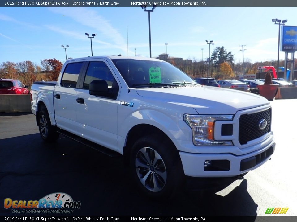 2019 Ford F150 XL SuperCrew 4x4 Oxford White / Earth Gray Photo #10