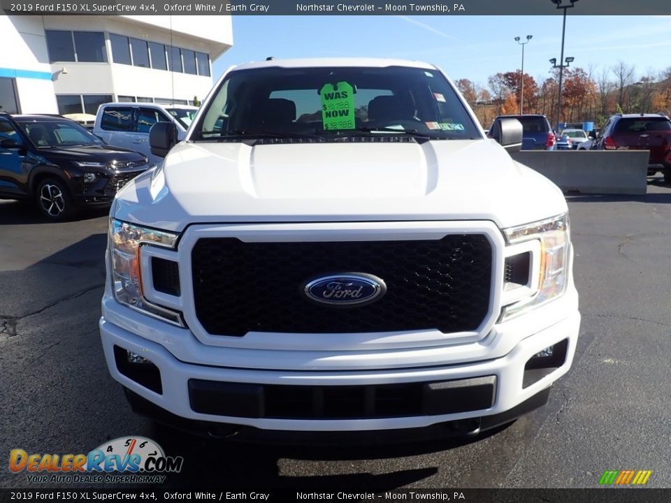 2019 Ford F150 XL SuperCrew 4x4 Oxford White / Earth Gray Photo #12