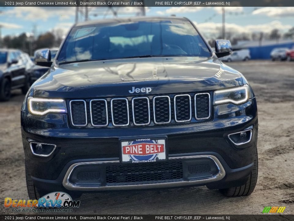 2021 Jeep Grand Cherokee Limited 4x4 Diamond Black Crystal Pearl / Black Photo #3