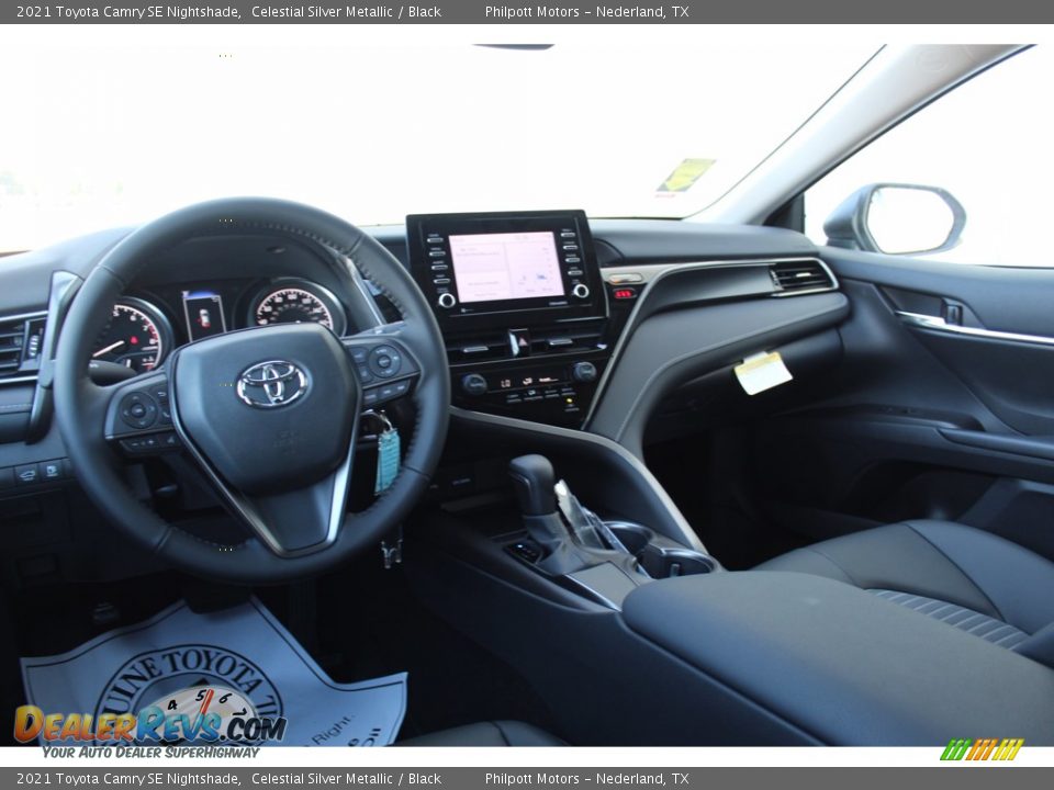 2021 Toyota Camry SE Nightshade Celestial Silver Metallic / Black Photo #20