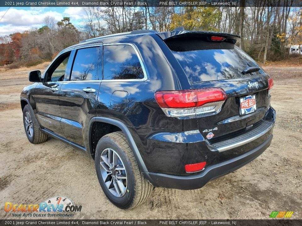 2021 Jeep Grand Cherokee Limited 4x4 Diamond Black Crystal Pearl / Black Photo #6