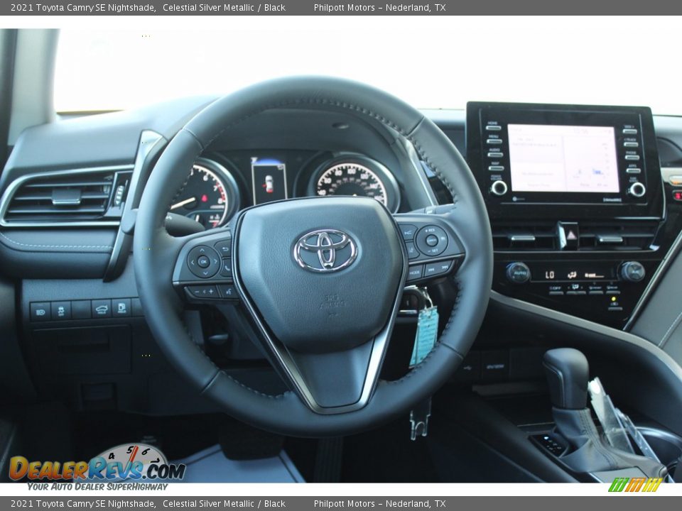 2021 Toyota Camry SE Nightshade Celestial Silver Metallic / Black Photo #21